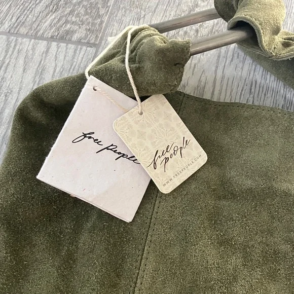 Free People Olive Suede Bag - Picture 2 of 9